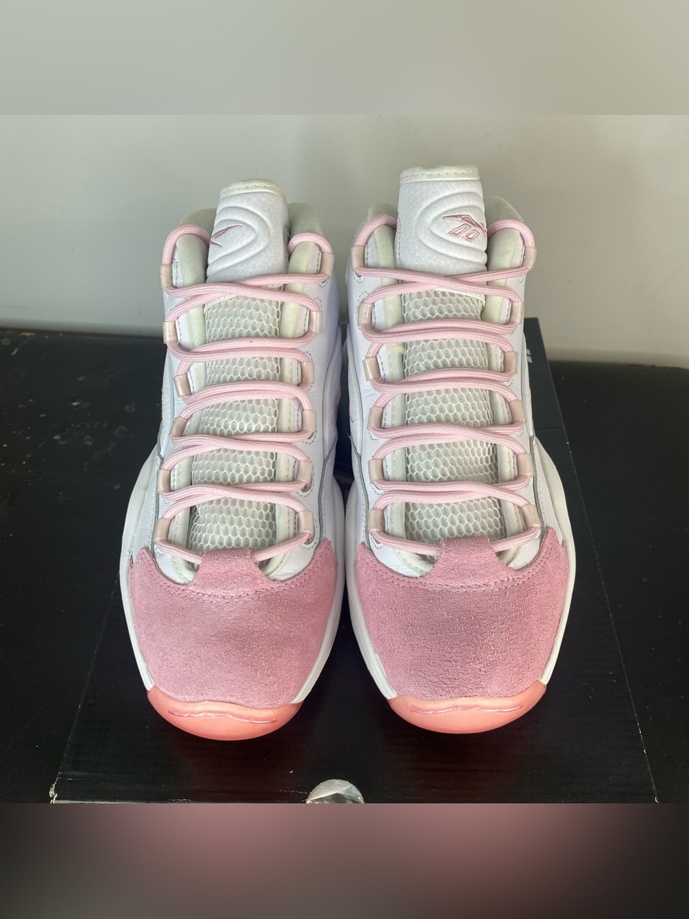 Reebok Question Mid “Pink Toe” Size 10 - Picture 7 of 10